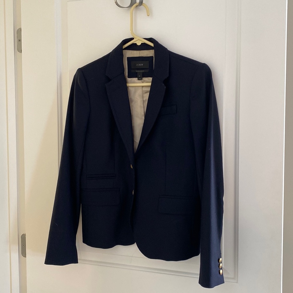 Navy Jcrew schoolboy blazer